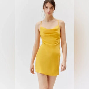 UO Mallory Cowl Neck Slip  Dress